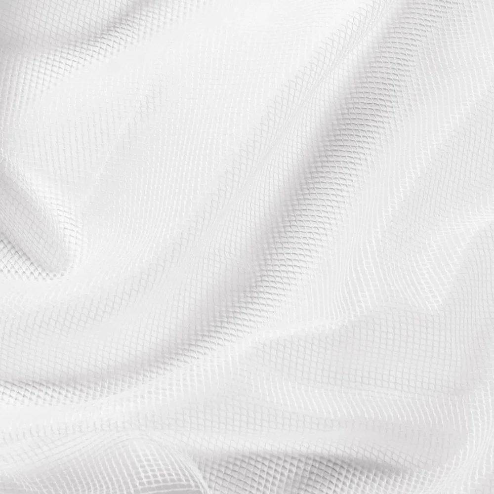 IKEA Lill Sheer White Mesh Pair Curtain Panels - Size 98” x 110”
